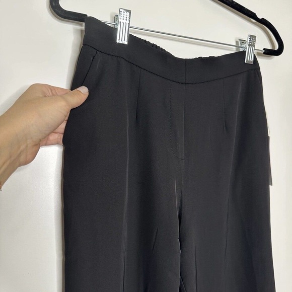 NWT Six/fifty Pleated Ankle Trousers Pants Elastic Waist Womens Black Size Small - Picture 3 of 5